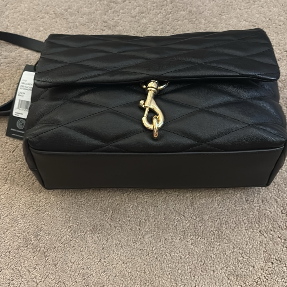 Rebecca Minkoff Black Quilted Leather Shoulder Bag - Picture 7 of 13